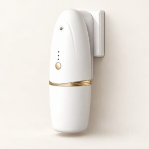 Difusor de enchufe Brumeli NOMA blanco con detalle dorado